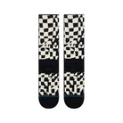 STANCE WAVE CHECK CREW BLK-BLACK M