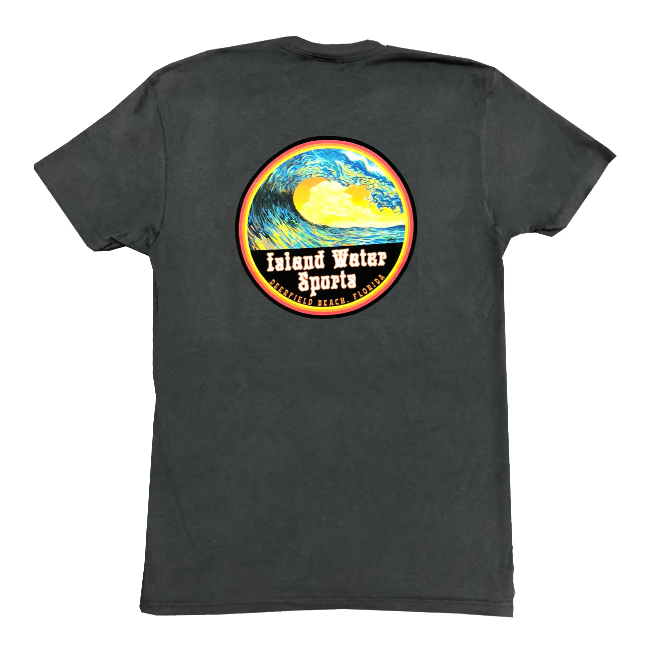 Island Water Sports Trippy Tunnel S/S Tee Charcoal S