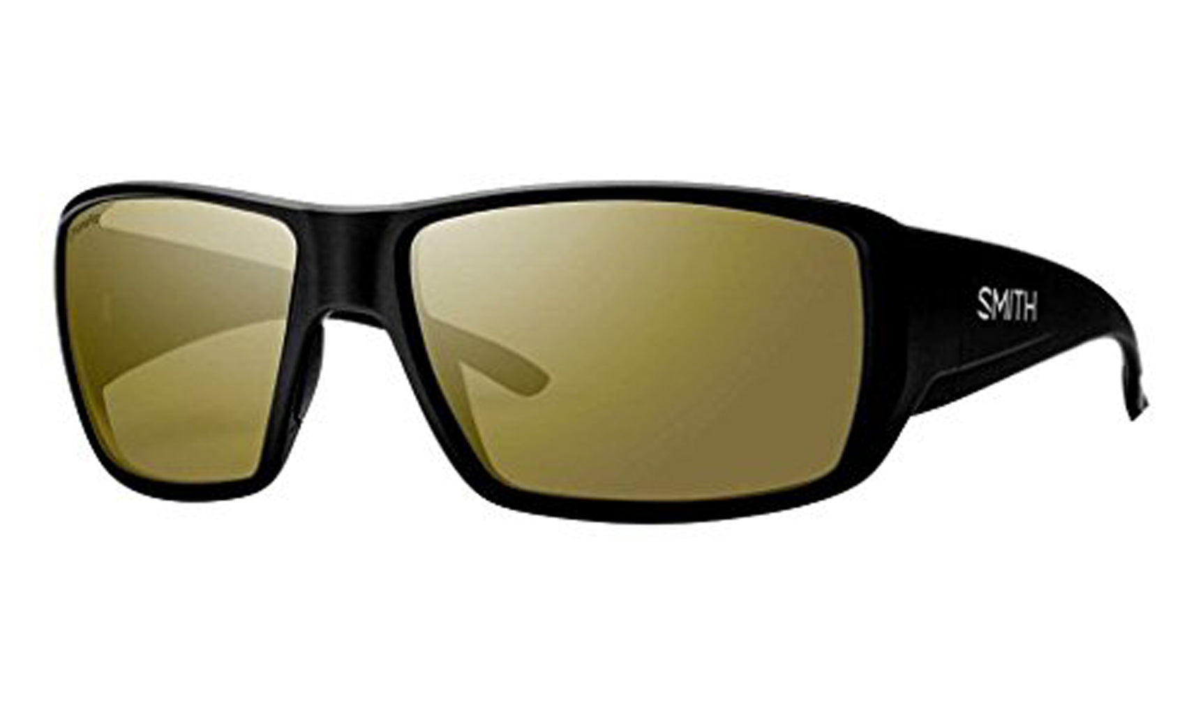 Smith Guide's Choice Sunglasses Plus Matte Black Bronze Mirror Chromapop Plus