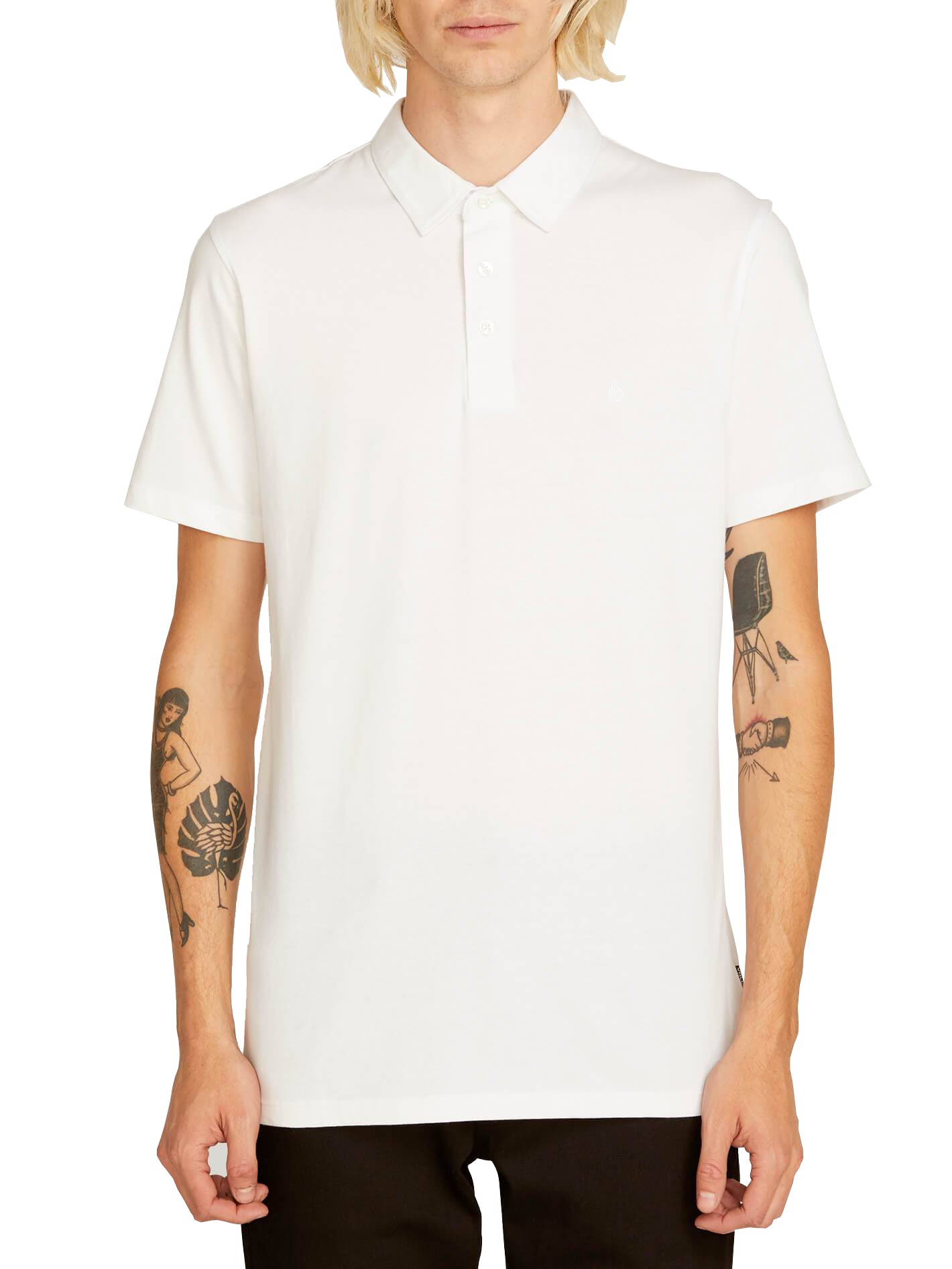 Volcom Wowzer Polo S/S Shirt White S