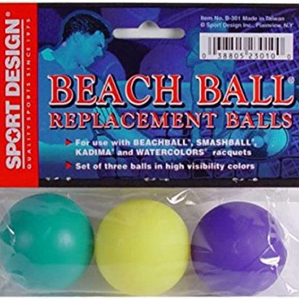 Beach Party Replacement 3Pack Paddle Balls