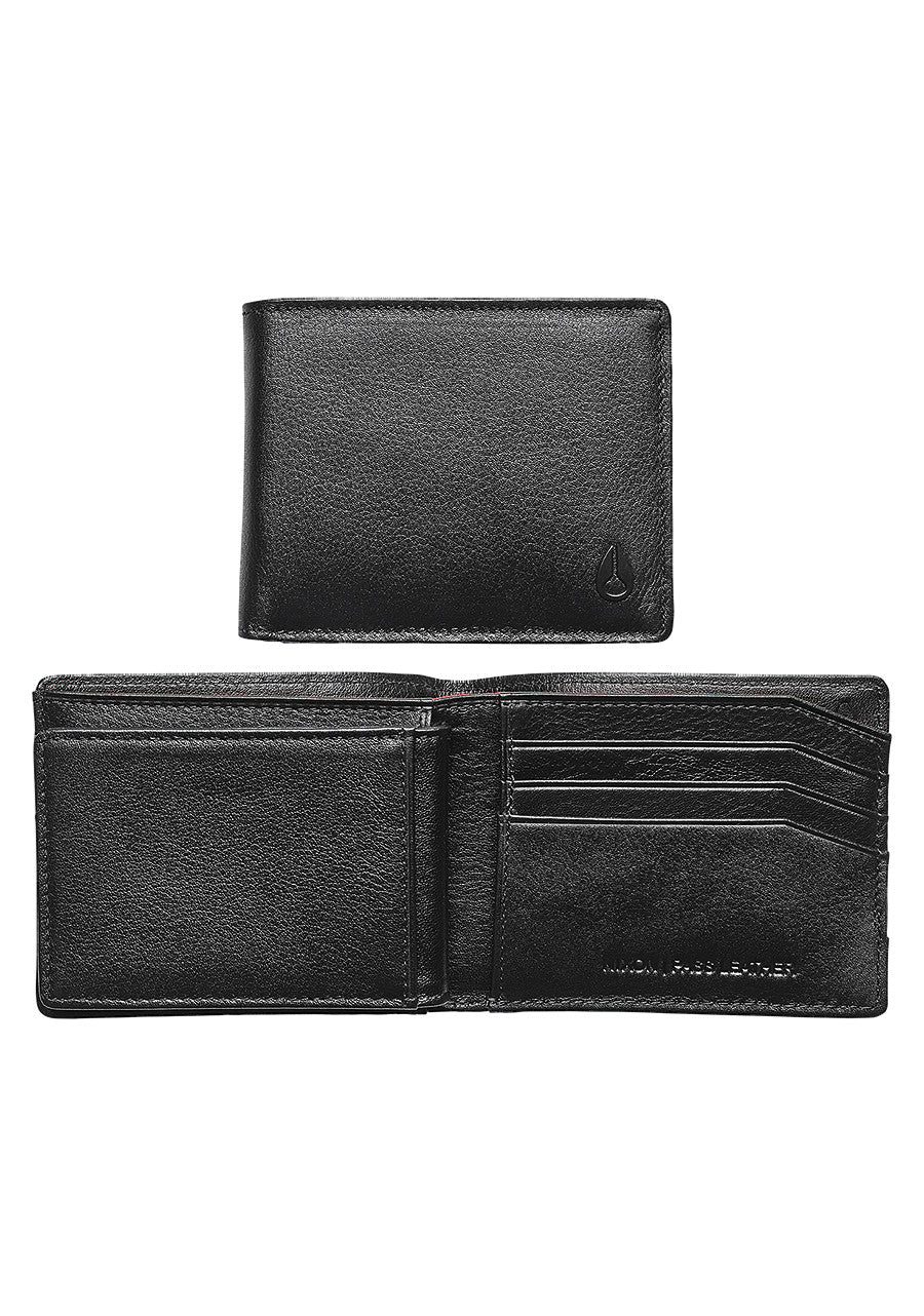 Nixon Pass Leather Wallet Black