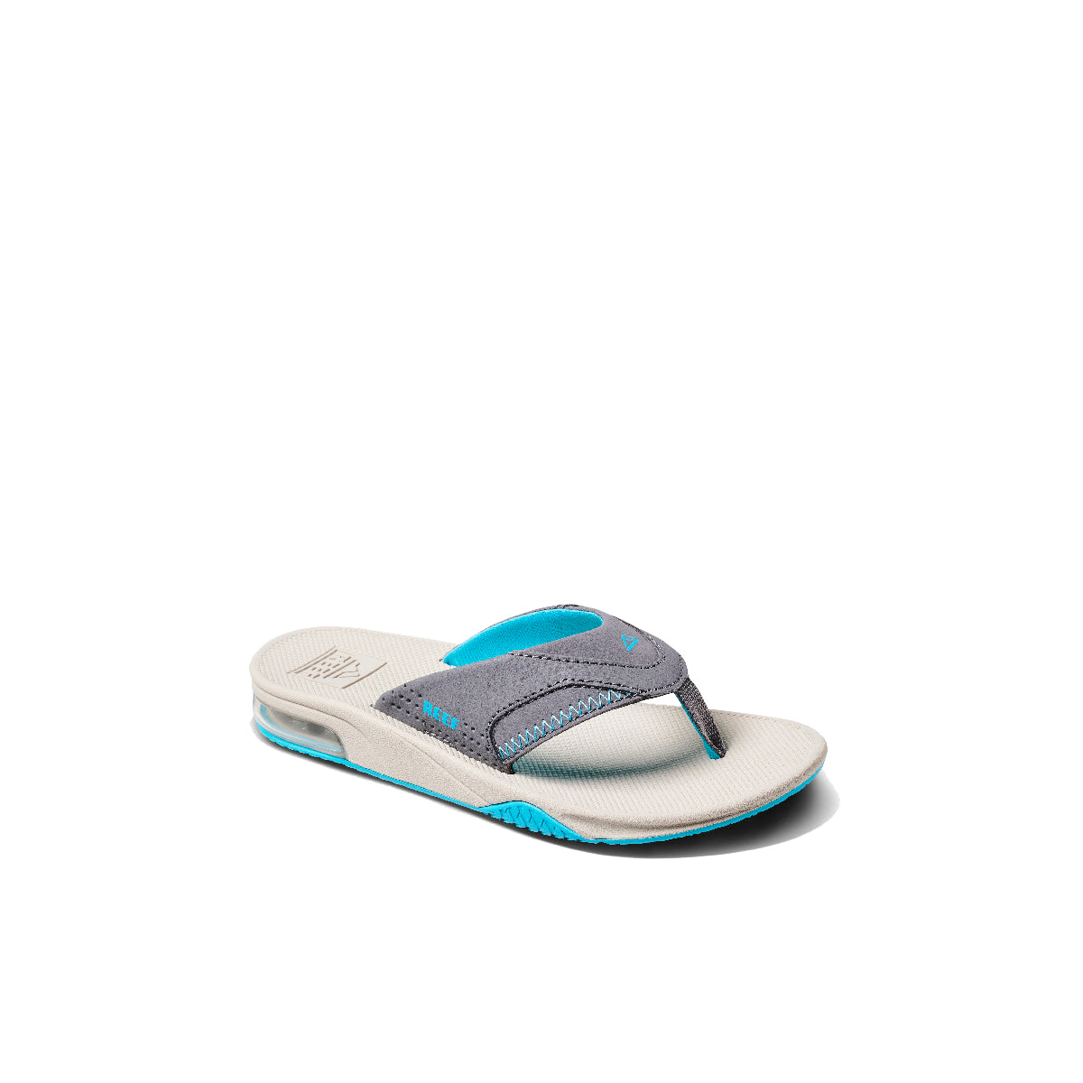 Reef Fanning Boys Sandal Grey-Aqua-Oak 3 Y