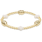 Enewton  Classic Gold Bracelet  SignatureCrossOff-WhiteAdmire 3mm