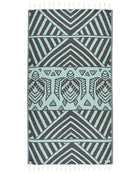 Sand Cloud Turkish Beach Towel GeoTurtle Seaglass Regular