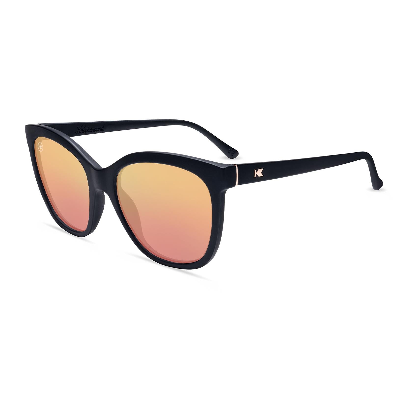 Knockaround Deja Views Polarized Sunglasses BlackonBlack