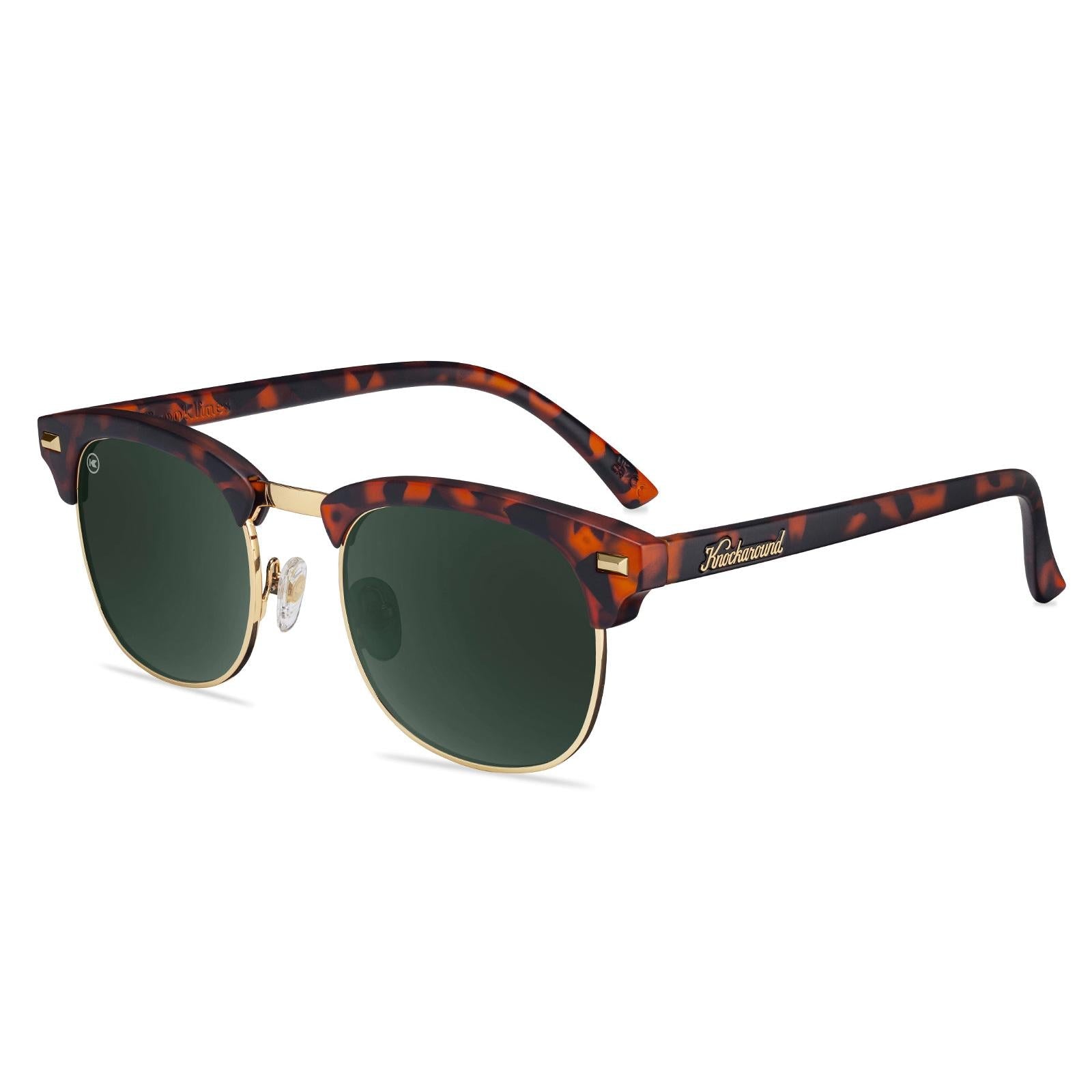Knockaround Brooklines Polarized Sunglasses GlossyBlackandGold