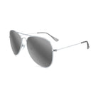 Knockaround Mile Highs Polarized Sunglasses Black Metallic Frame Black Smoke