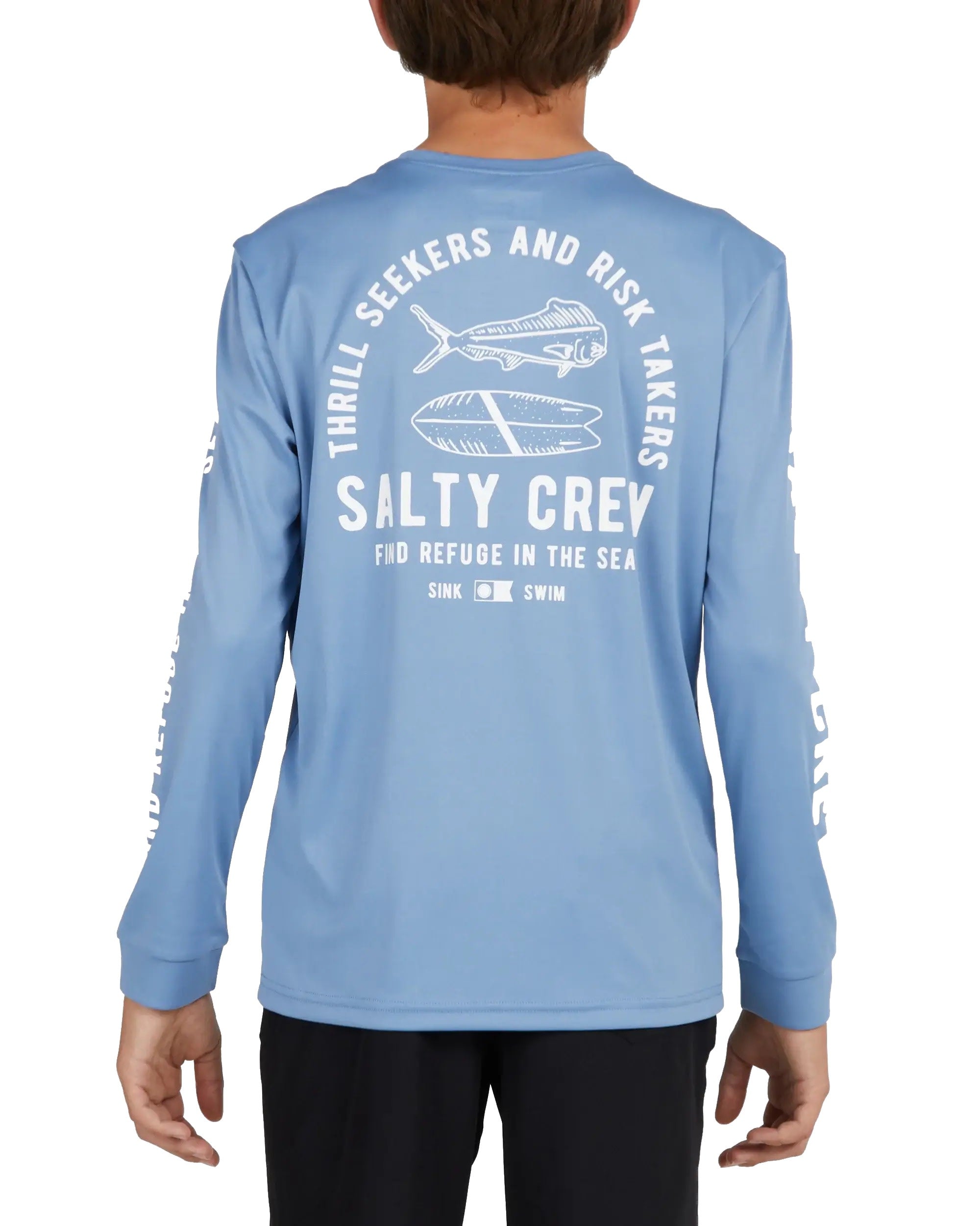 Salty Crew Lateral Line L/S Boys Sunshirt