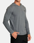 RVCA Sport Vent LS Hood CCH-Charcoal Heather M
