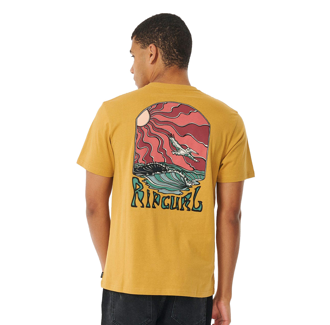 Rip Curl Rayzed and Hazed SS Tee 1041-Mustard L