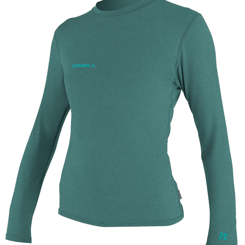 O'Neill Womens Hybrid LS Sun Shirt Turquoise XS