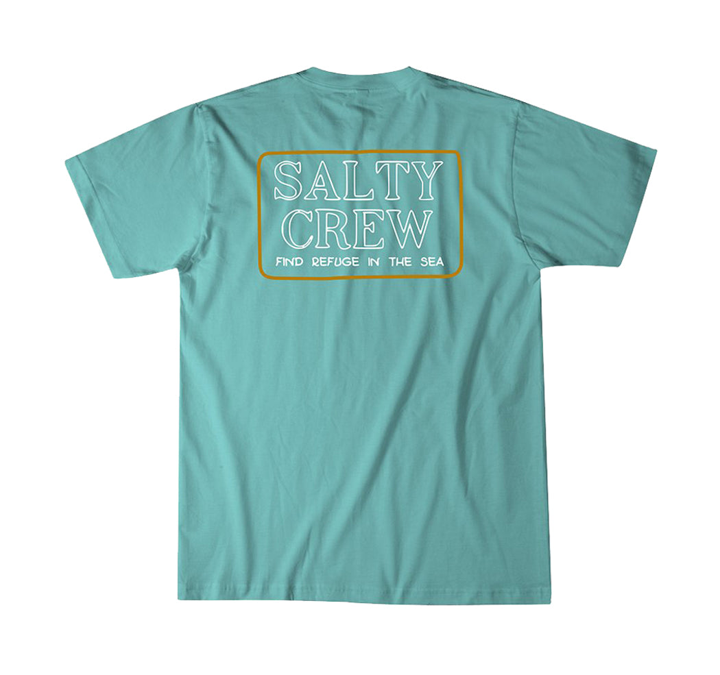 Salty Crew Stacked SS Tee SeaFoam L