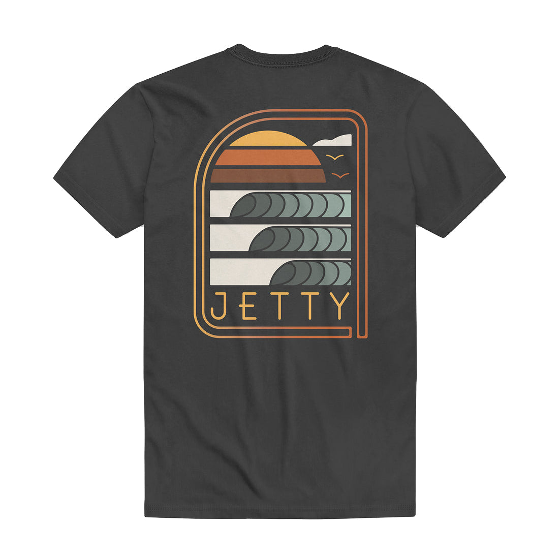 Jetty Sunup SS Tee Charcoal S