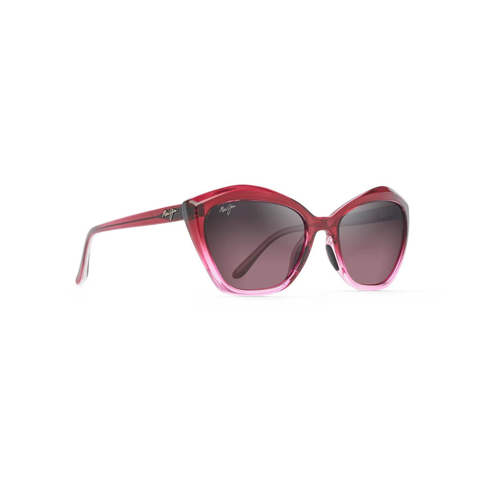Maui Jim Lotus Polarized Sunglasses RoseRasberryFade MauiRose Superthin Glass