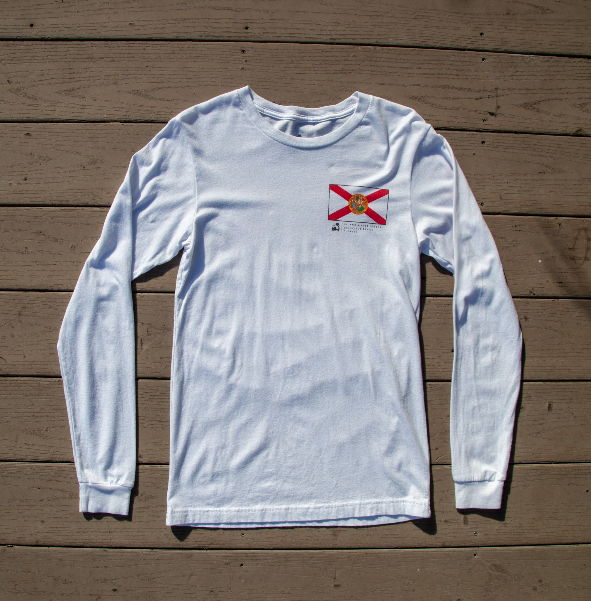 Island Water Sports Florida Pride L/S Tee White S