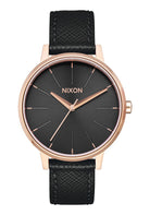 Nixon The Kensington Leather Watch 1098-Rose Gold-Black