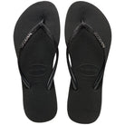 Havaianas Slim Sparkle Me Womens Sandals 0090-Black 7