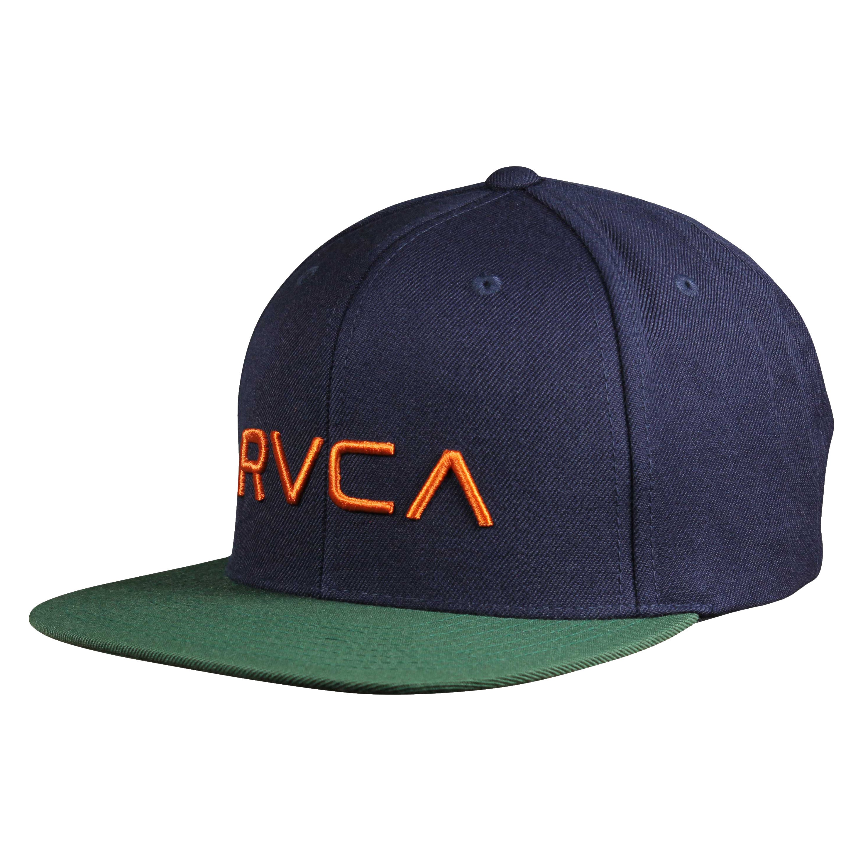 RVCA Twill Snapback Hat NVR OS
