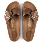 Birkenstock Madrid Big Buckle Womens Sandal Oiled Leather-Cognac 8