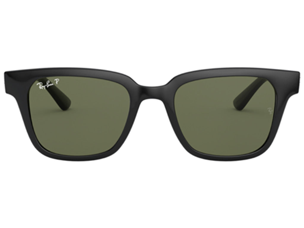 Ray Ban RB4323 Polarized Sunglasses  Black DarkGreen Square