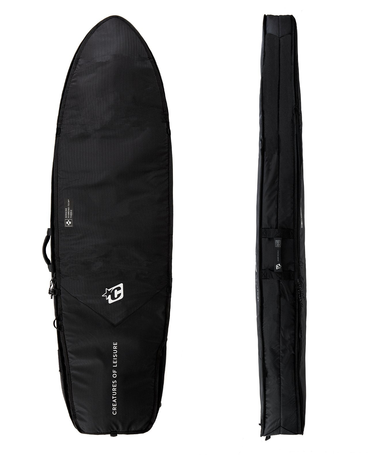 Creatures of Leisure Double DT2.0 Fish Boardbag Black-Silver 6ft3in