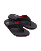 Volcom Victor Big Youth Boys Sandal BRD-Black-Red 5 Y