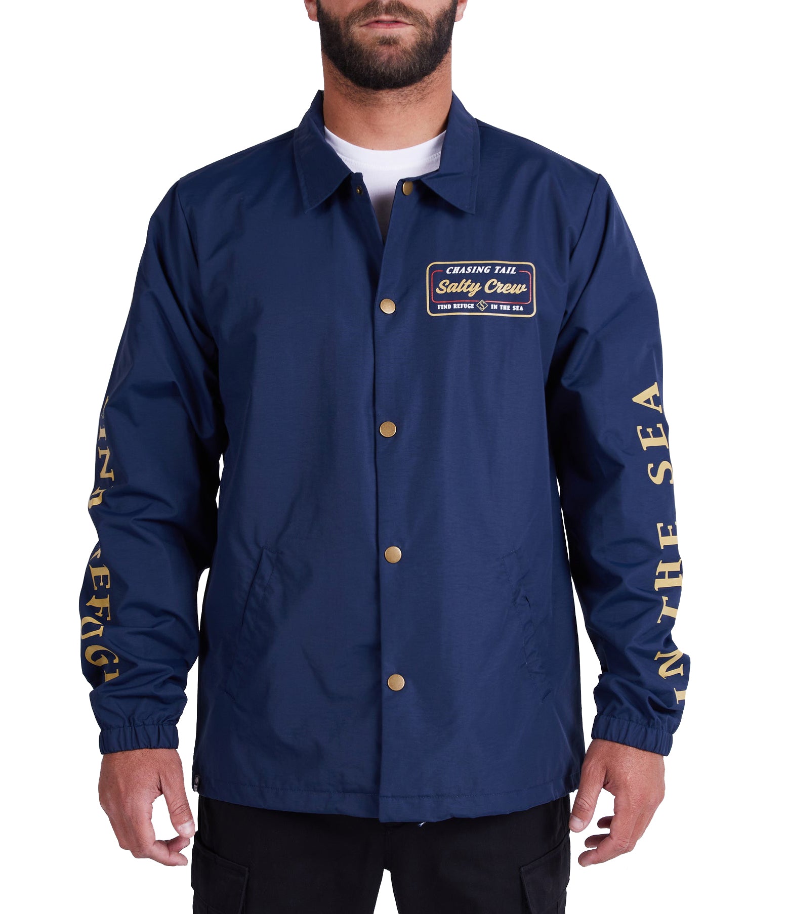 SALTY CREW MARINA COACHES JACKET NAVY L