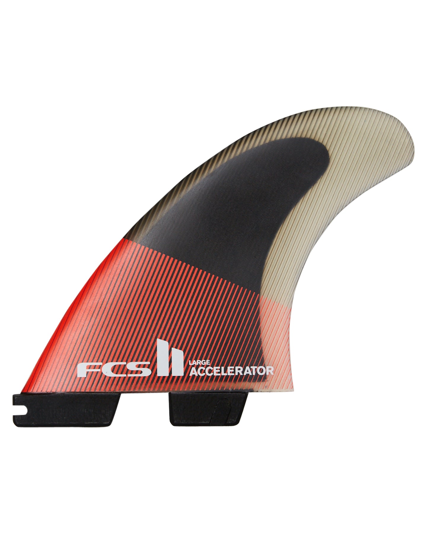 FCS 2 Accelerator PC Tri-Fin Set Red-Black S