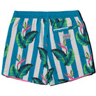 Party Pants Gulf Stripe Sport Short Turquoise XL