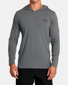 RVCA Sport Vent LS Hood CCH-Charcoal Heather S