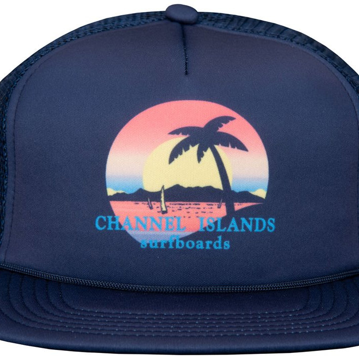 Channel Islands Surfboards Island Shadows Trucker Hat 505-Indigo One Size