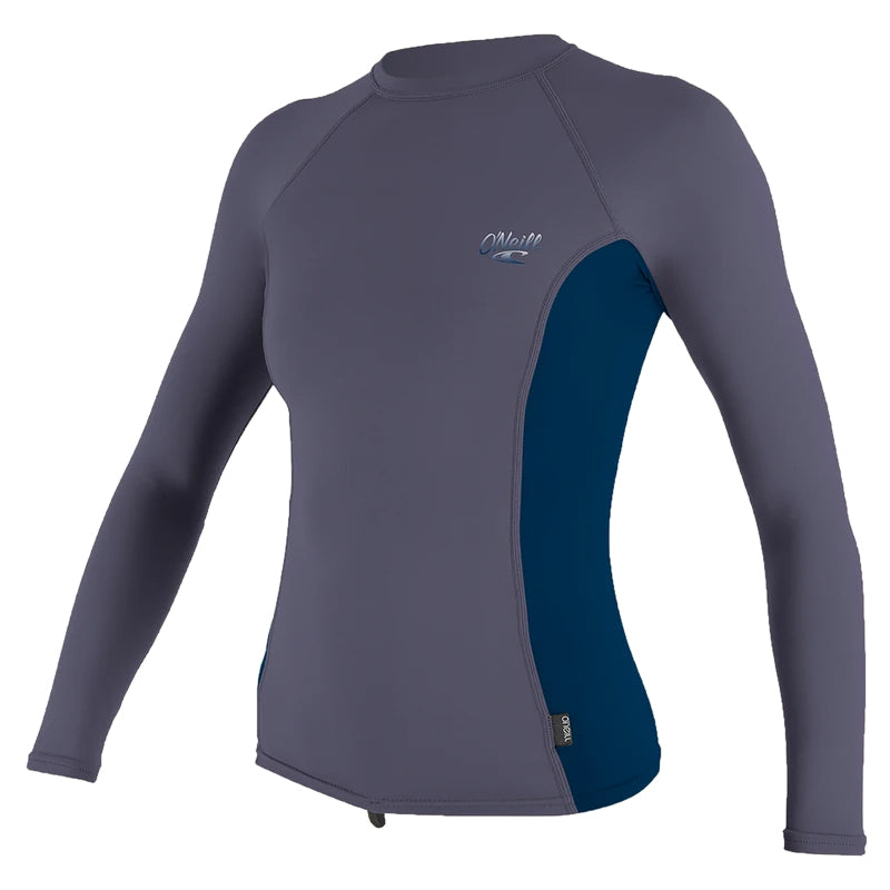O'Neill Womens Premium LS Rash Guard Abyss-Coolgry S