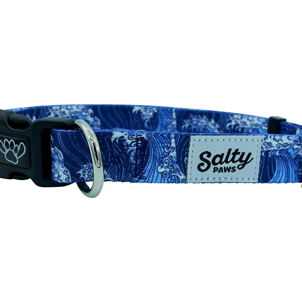 Salty Paws Surfing Dog Collar | Designs for Beach Dogs,  Floral, Fishing, Surfing, Hawaiian,  BlueWave M
