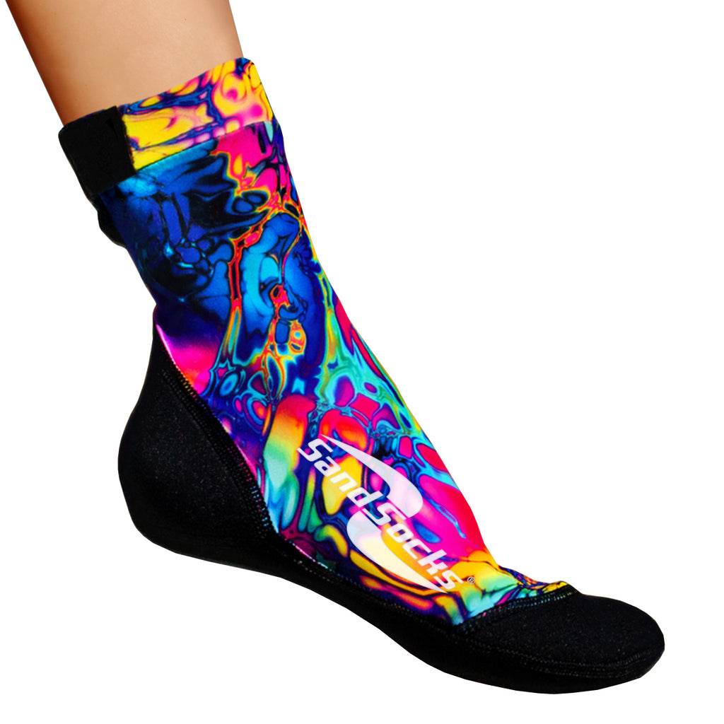colorful neoprene sand socks HydroDip 