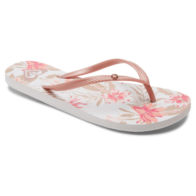 Roxy Bermuda Print Womens Sandal WPN-White-Pink 5