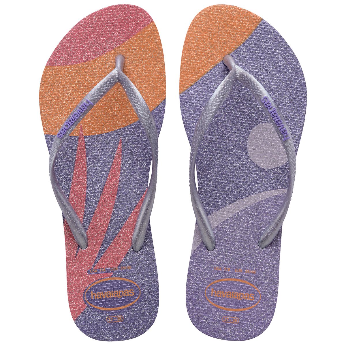 Havaianas Slim Palette Glow Womens Sandal 5251-Quiet Lilac 9