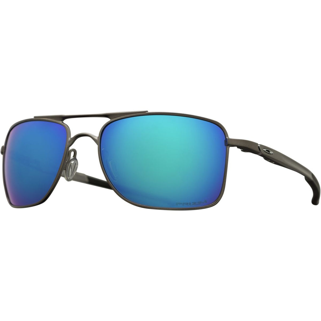 Oakley Gauge 8 Polarized Sunglasses Matte Gunmetal Prizm Sapphire Aviator