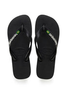 Havaianas Brazil Logo Mens Sandal 1069-Black-Black23 8