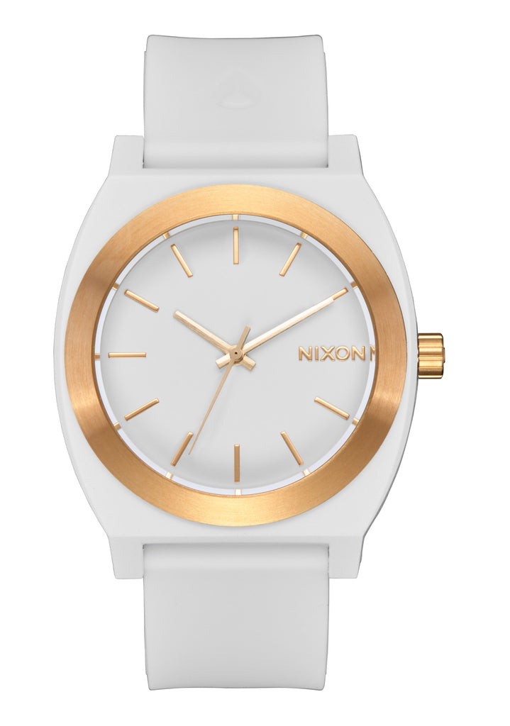 Nixon The Time Teller OPP Watch 5169-White-Matte Gold