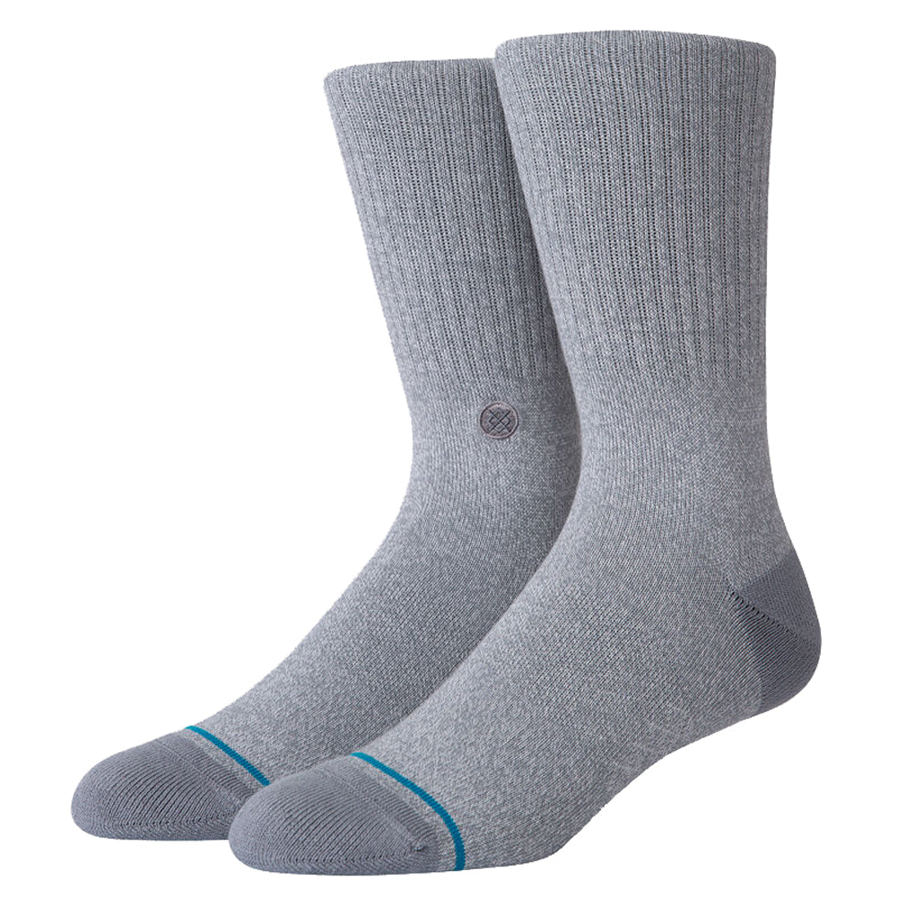 Stance Icon Mens Socks Grey/Heather L