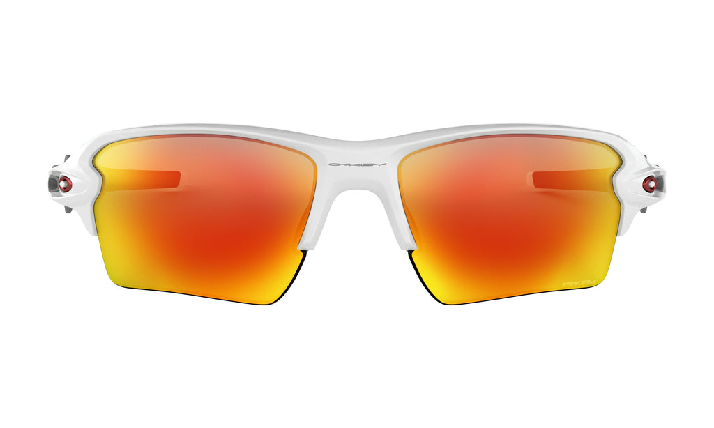 Oakley Flak 2.0 XL Sunglasses Polished White Prizm Ruby Sport