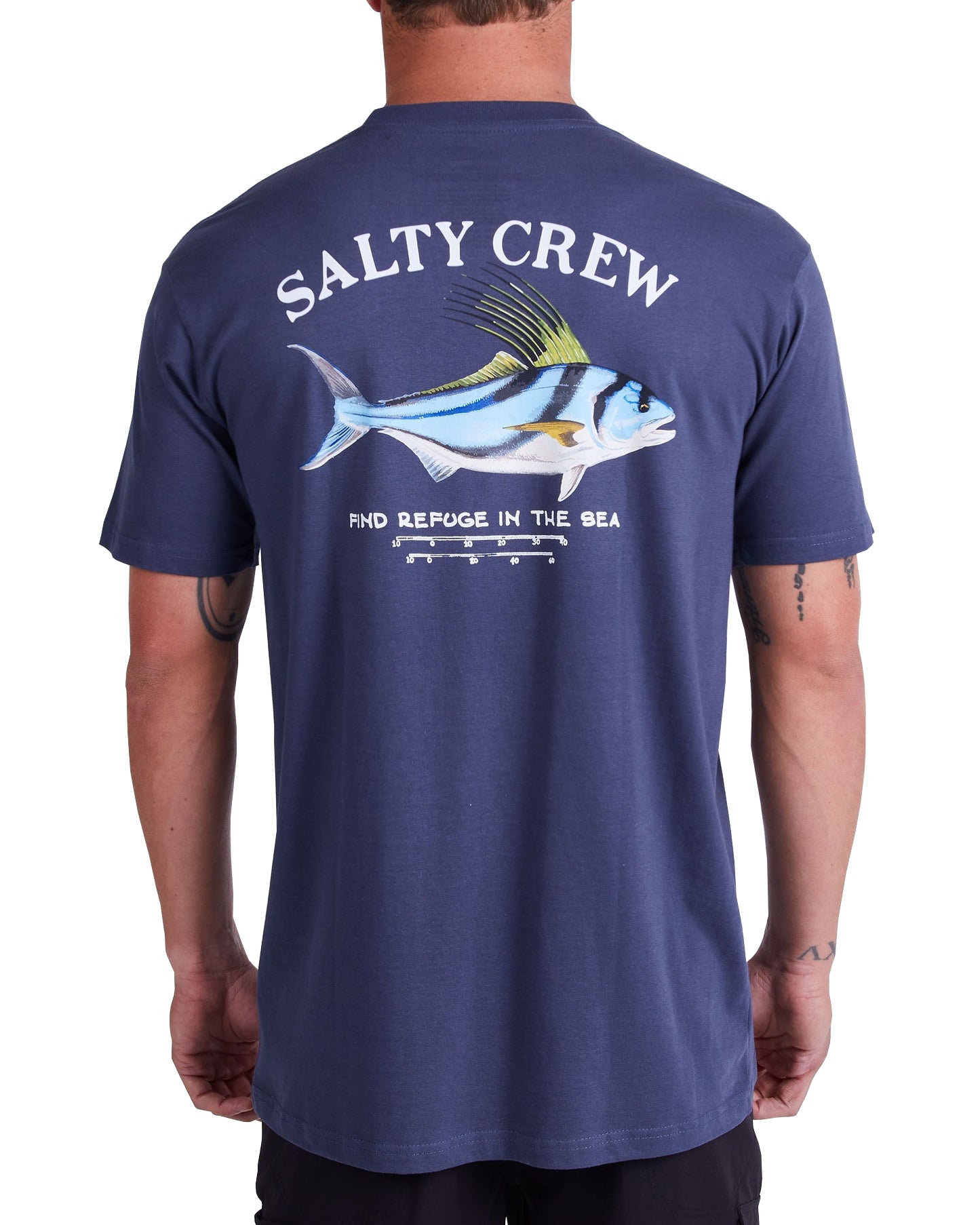 Salty Crew Rooster Premium SS Tee HarborBlue XL