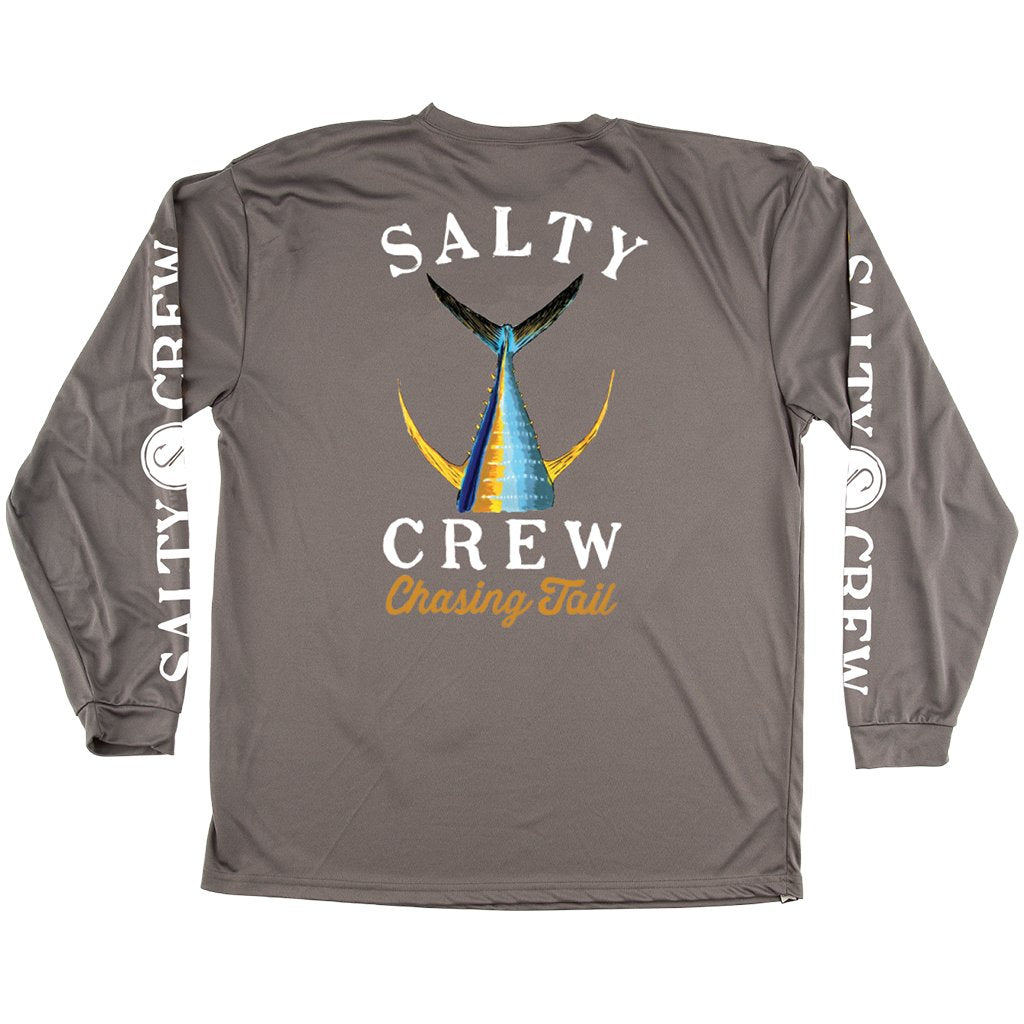 Salty Crew Tailed LS Tech Tee Charcoal XXL