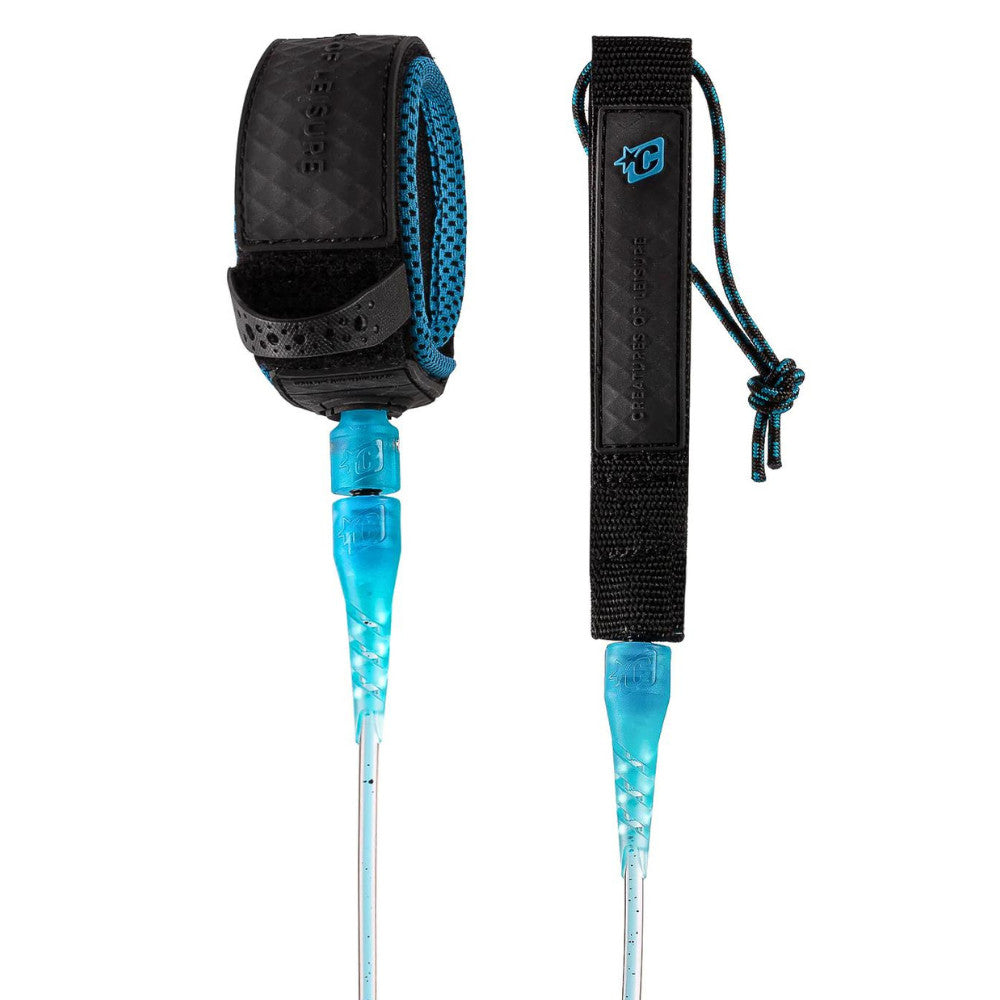 Creatures of Leisure Reliance Lite Leash Cyan Speckle-Black 6ft0in
