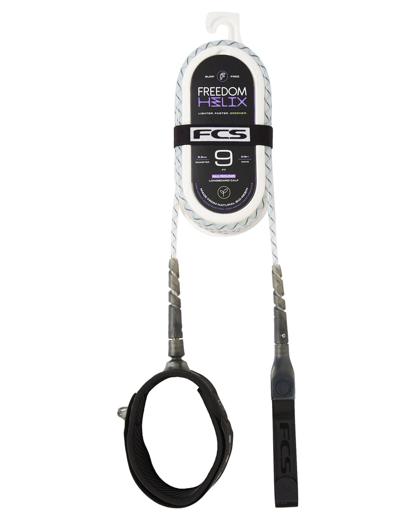 FCS Freedom Helix All Around Ankle Leash Natural-Black 9ft0in