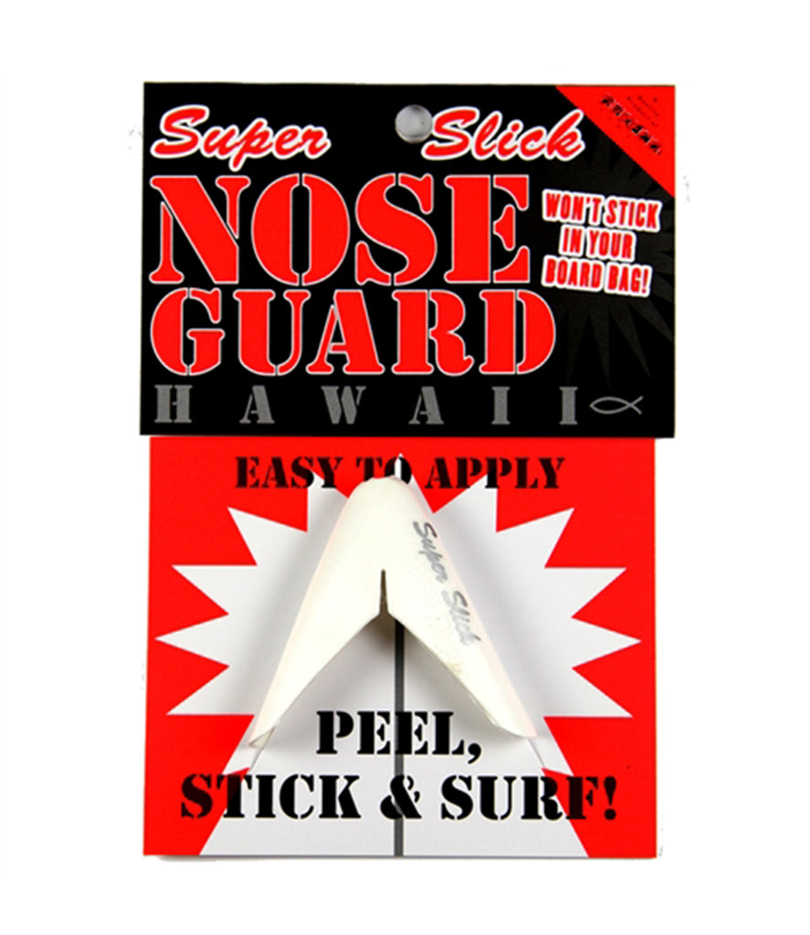 SurfCo Old School Nose Guard Super Slick White