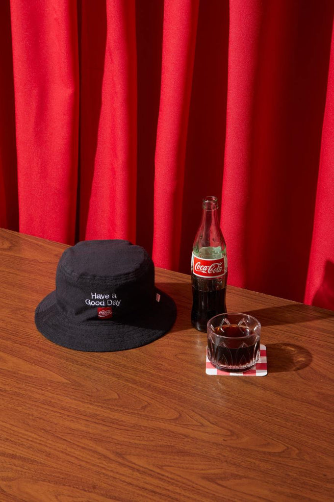 Coca-Cola Good Day Reversible Bucket Hat  - Coke Red/Black.