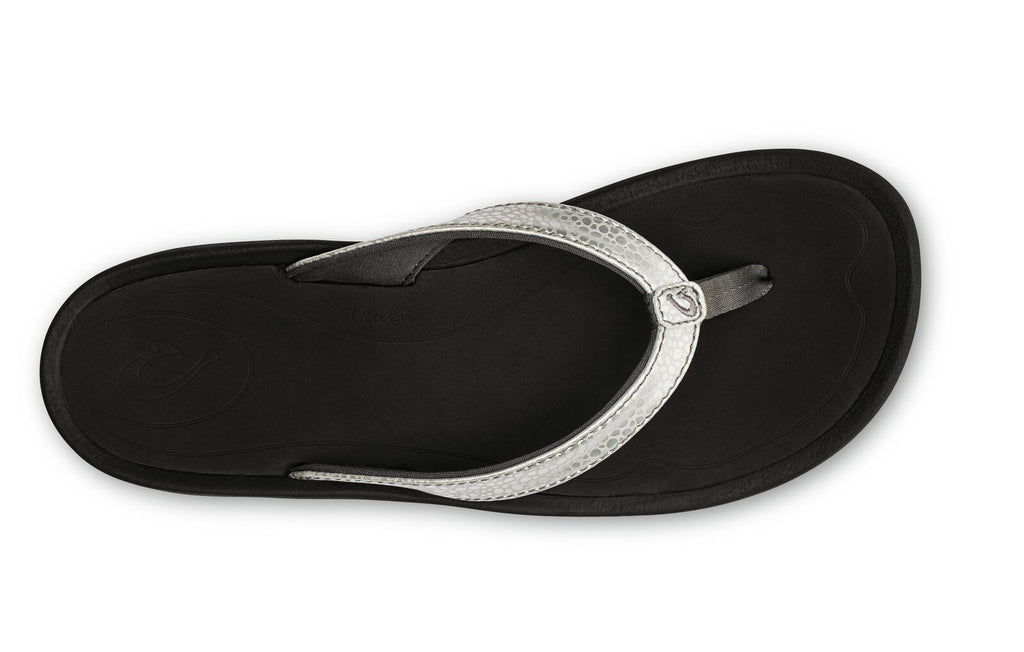 Olukai Kulapa Kai Womens Sandal 2K40-Silver-Black 6