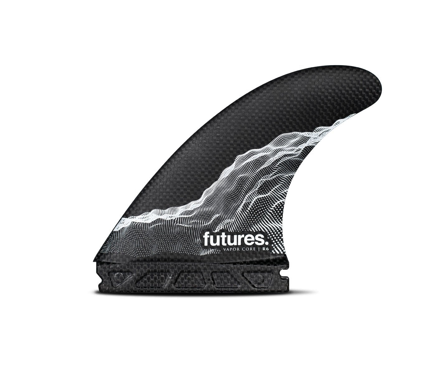 Future Fins R6 Vapor Core Thruster Fins Carbon-White M